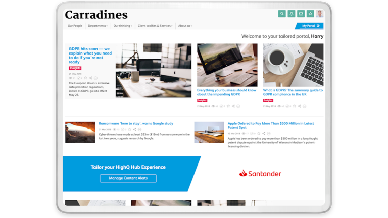 Extranets & client portal