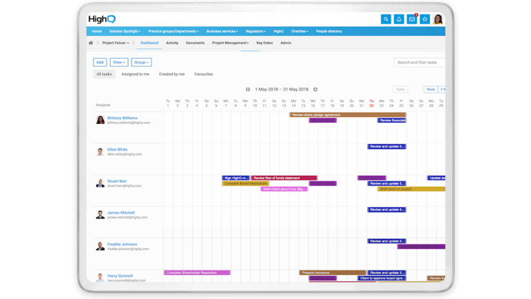 Legal project management