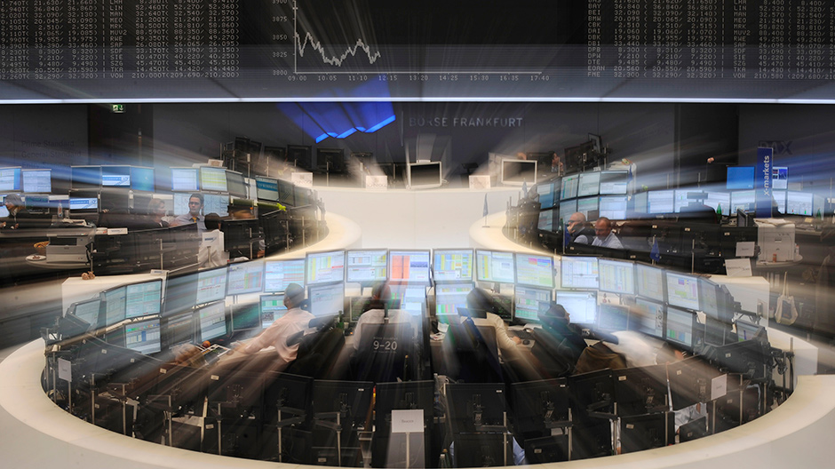 German stock exchange in Frankfurt