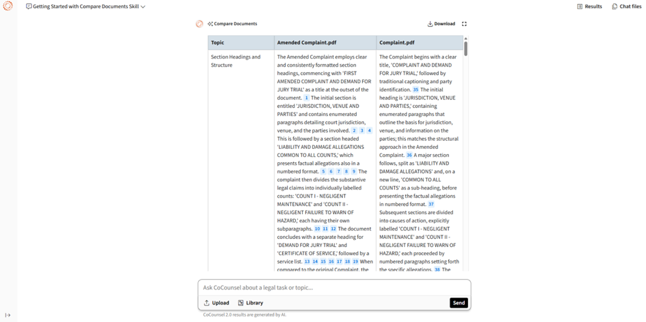 Summarise, review and compare documents Image