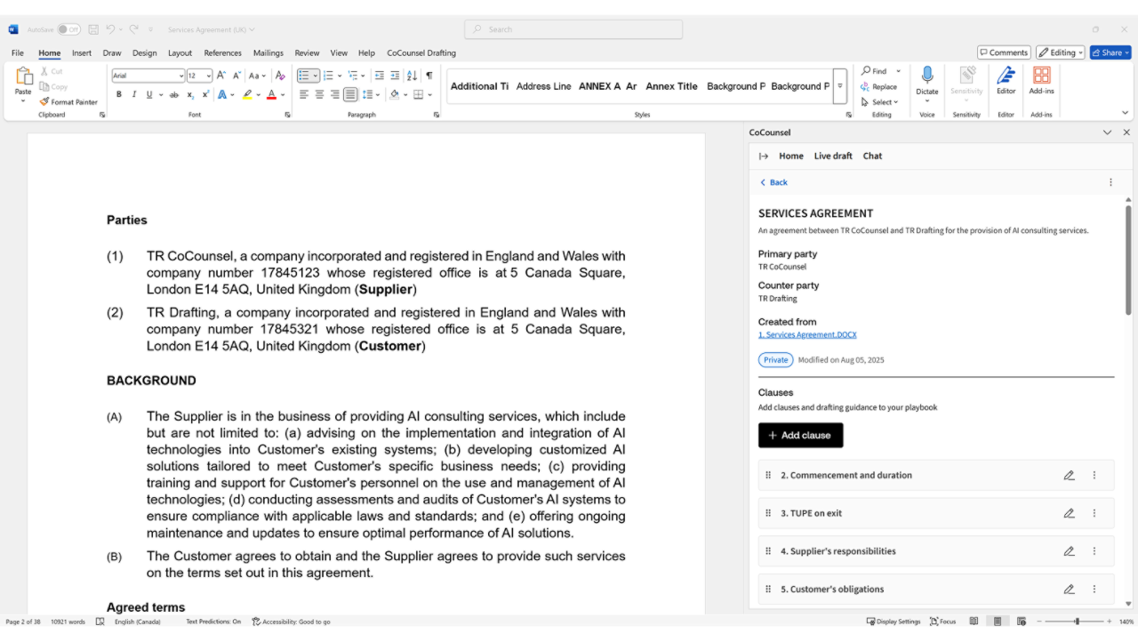 Create contract playbooks